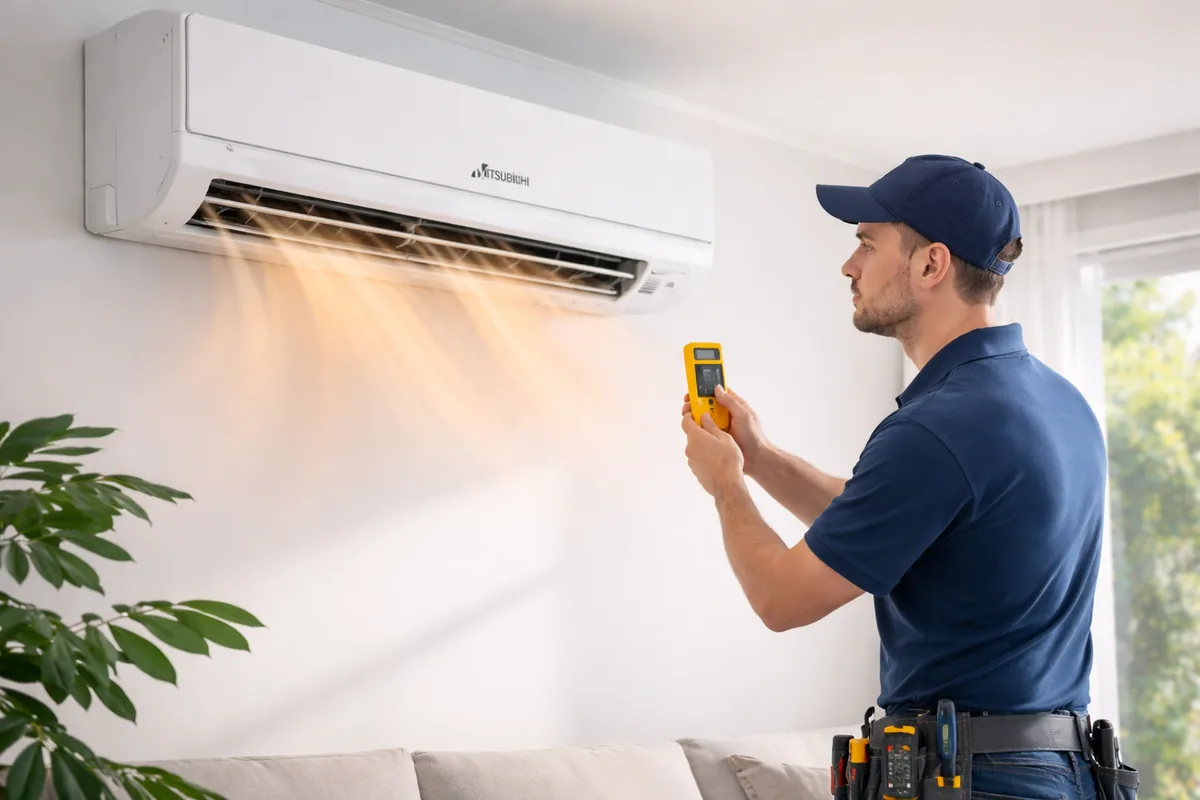Comment réparer une climatisation Mitsubishi qui souffle de l’air chaud ?