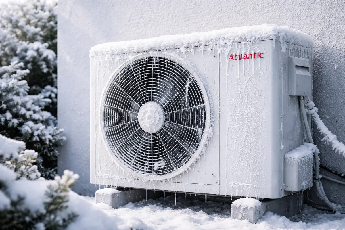 Pourquoi ma pompe à chaleur Atlantic givre-t-elle constamment en hiver ?