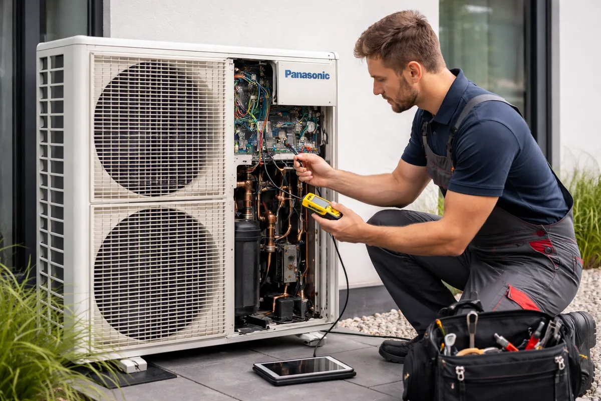 Comment résoudre le code erreur H62 sur une pompe Panasonic ?