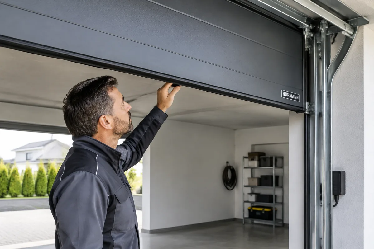 Porte de garage Hörmann qui remonte à la fermeture : que vérifier ?