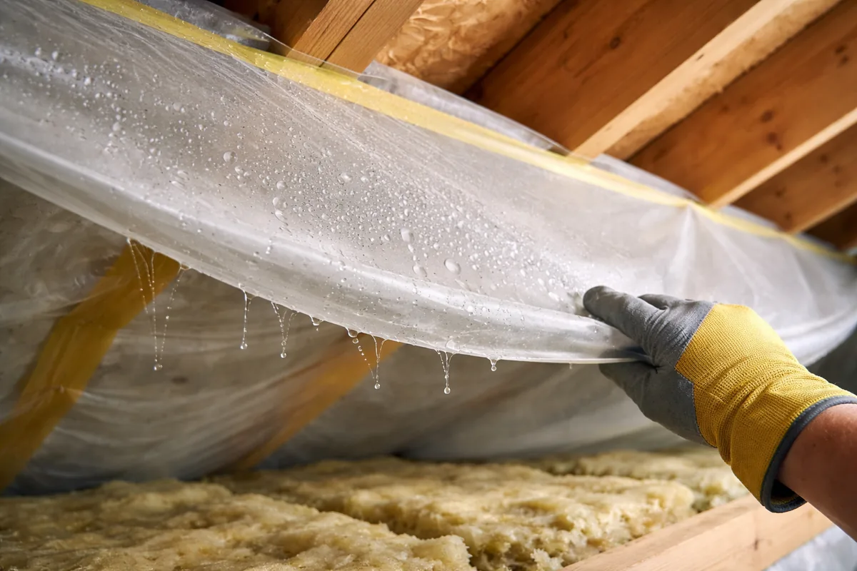 Pourquoi une membrane pare vapeur mal posée crée de la condensation ?