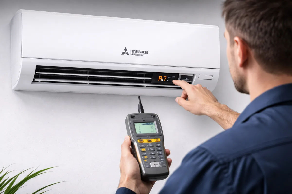 Comment trouver un code erreur sur une climatisation Mitsubishi ?