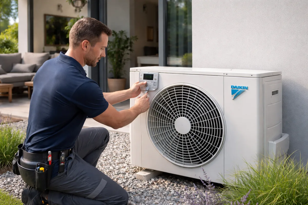 Comment régler une pompe à chaleur Daikin ?
