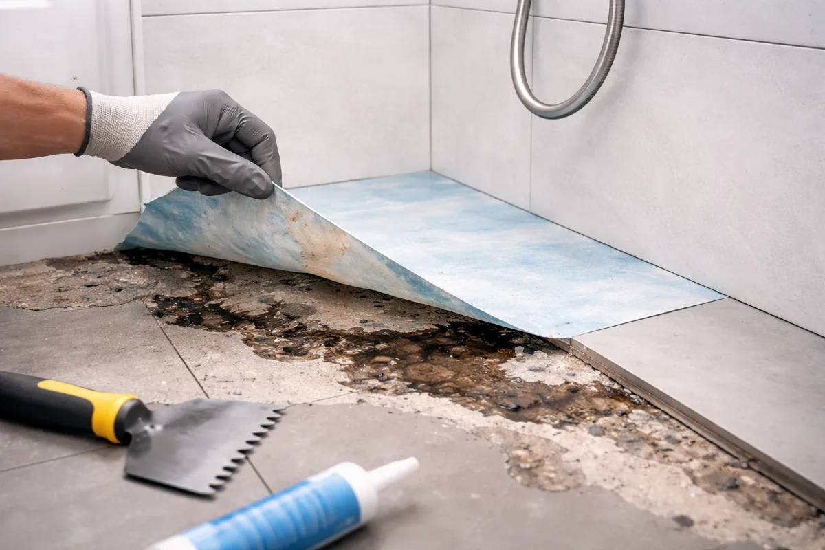 Pourquoi mon étanchéité sous carrelage se décolle en douche italienne ?