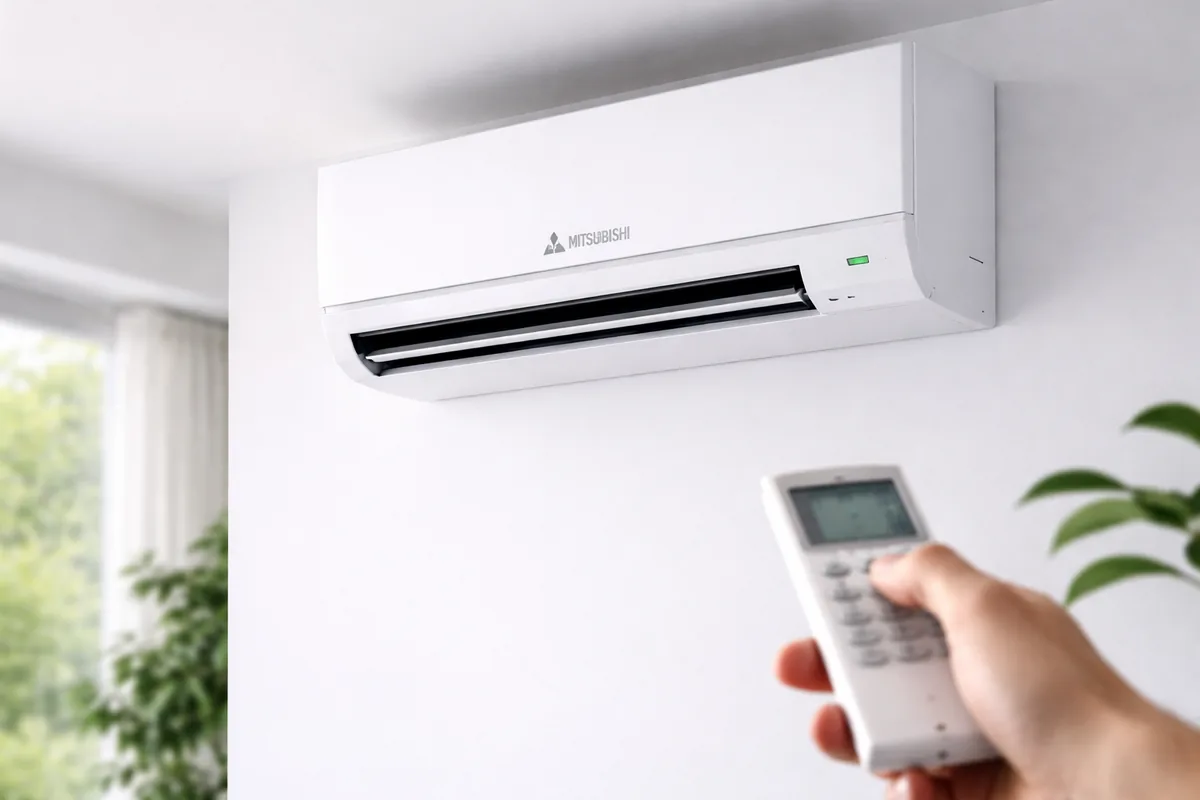 Pourquoi le split d'une climatisation Mitsubishi clignote-t-il ?
