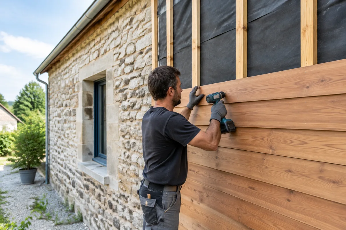 Comment poser un bardage extérieur sur une façade ancienne ?