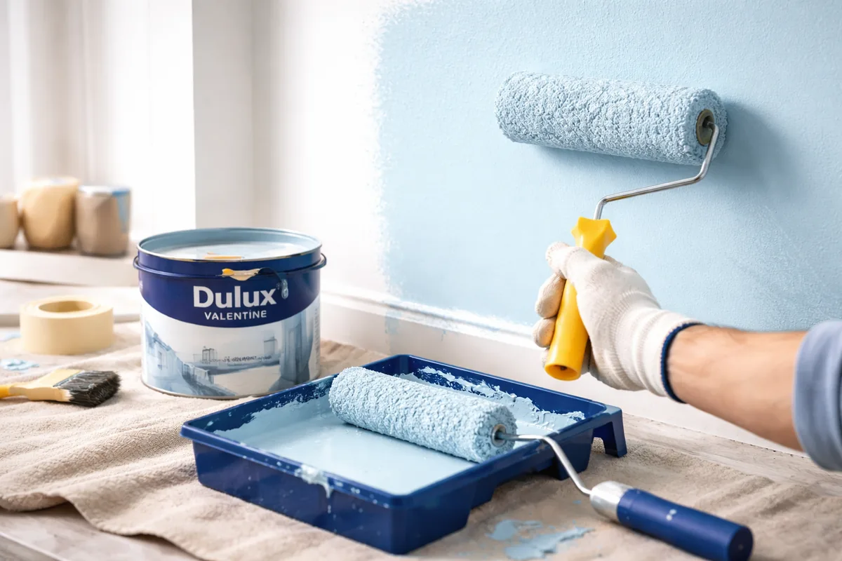 Comment éviter les traces de rouleau avec une peinture Dulux Valentine ?