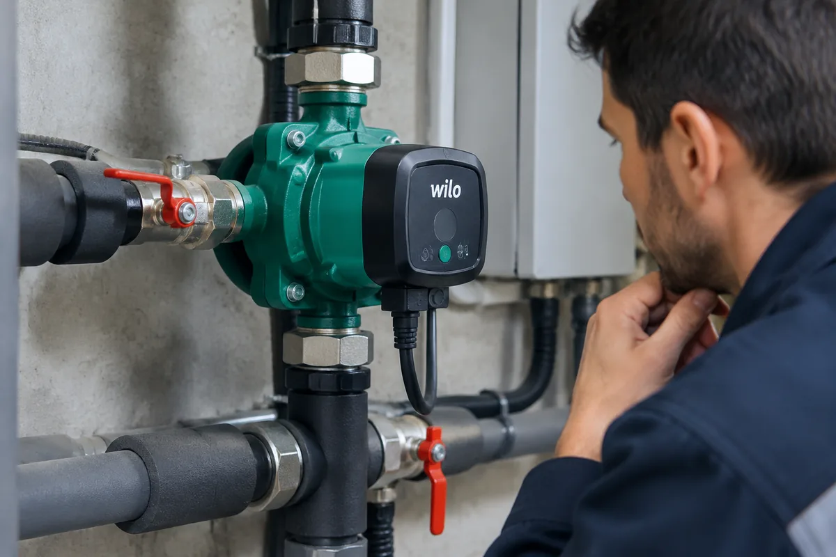 Pompe Wilo qui tourne sans faire circuler l’eau : quelles causes ?
