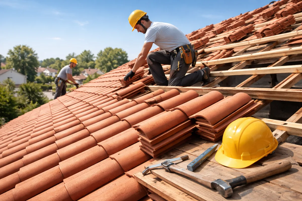 Quel est le prix moyen pour refaire une toiture en tuiles au m² ?