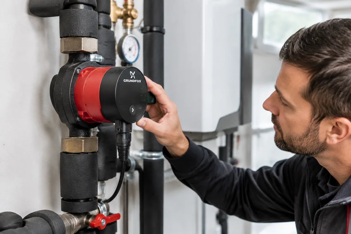 Comment réduire le bruit d’un circulateur Grundfos dans le chauffage ?