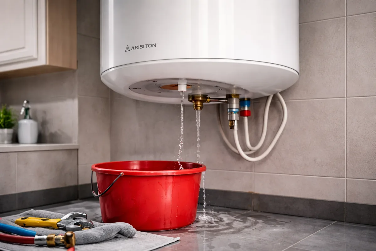 Pourquoi mon chauffe-eau Ariston fuit-il par le dessous ?